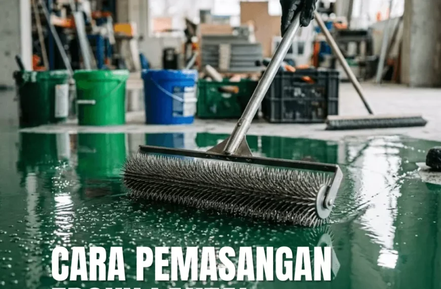 cara pemasangan epoxy ;lntai 1