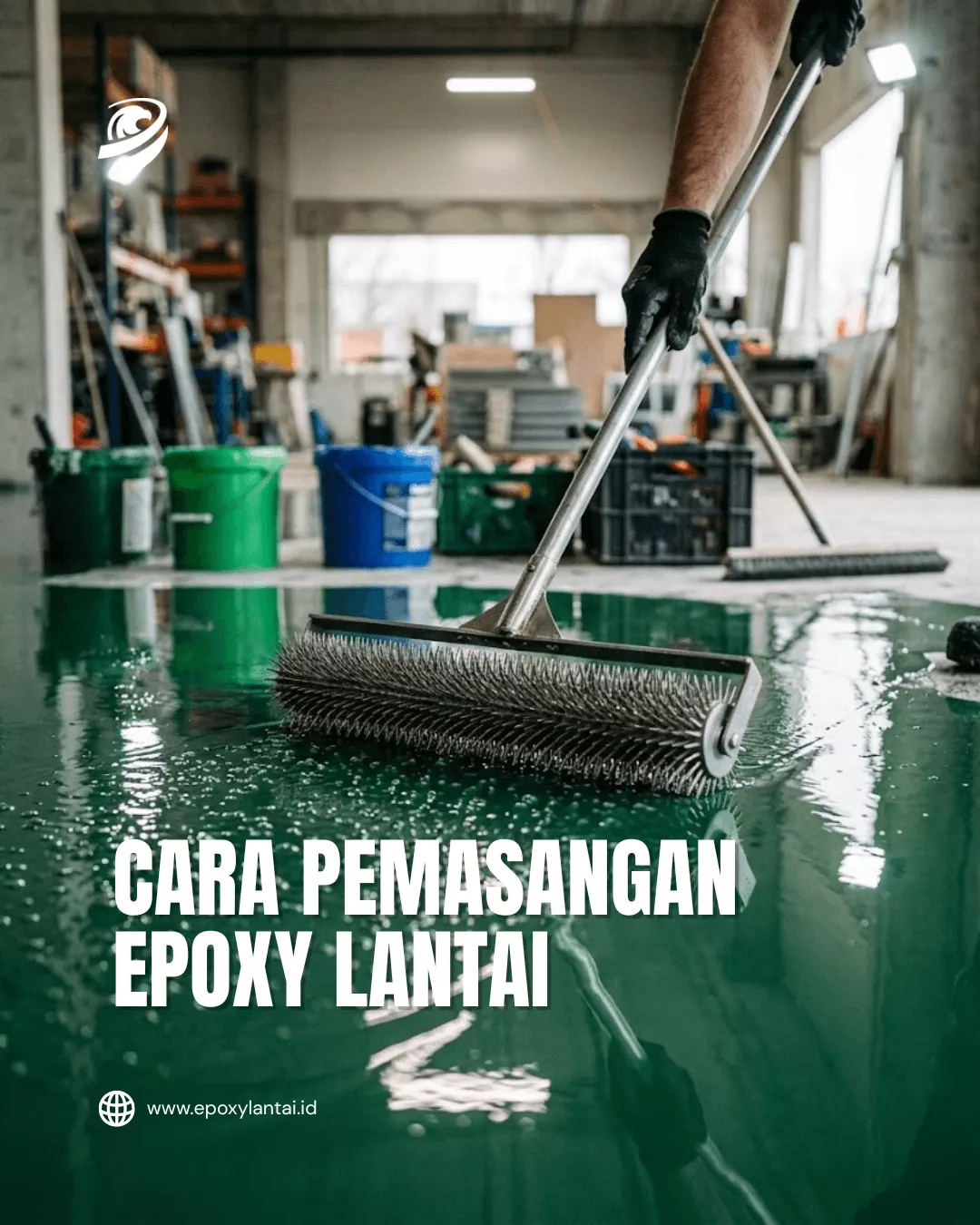 cara pemasangan epoxy ;lntai 1