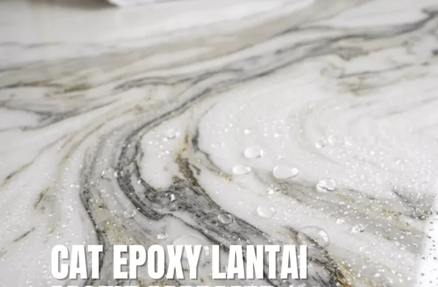 cat epoxy lantai motif marmer 1